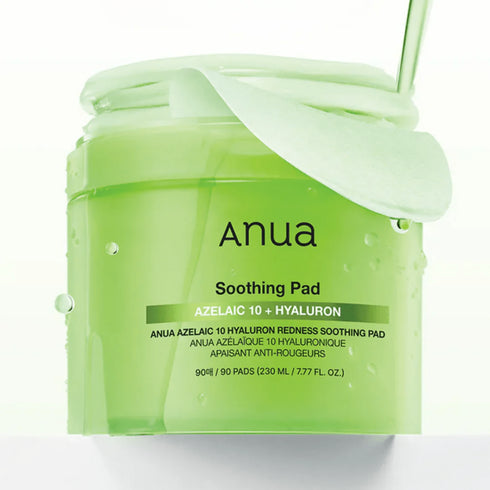 ANUA Azelaic 10 Hyaluron Pad – rutina K-beauty pentru reducerea roşeţii şi uniformizare